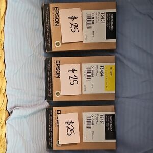Epson Photo Black and Yellow Ink Cartridges